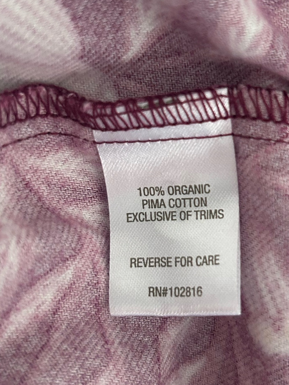 Garnet Hill Plum & Blush Floral & Bird Lounge Joggers Pajama Pants Size Small - Picture 5 of 5